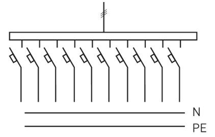 схема панели распределительной 2Р-111-00, 2Р-111-30,2Р-111-31,