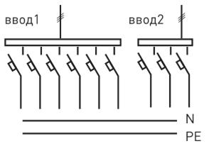 схема панели распределительной 2Р-130-00, 2Р-130-30,2Р-130-31,