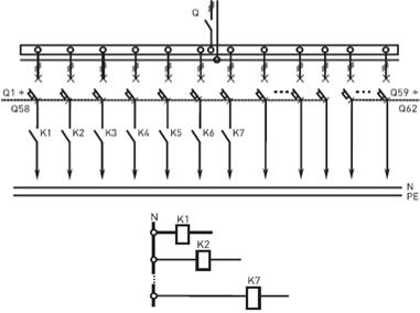 схема панели вводно-распределительной распределительной 4Р-101-00, 4Р-101-30,4Р-101-31,