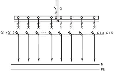 схема панели вводно-распределительной распределительной 4Р-102-00, 4Р-102-30,4Р-102-31,