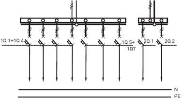 схема панели распределительной 3Р-130-00, 3Р-130-30, 3Р-130-31