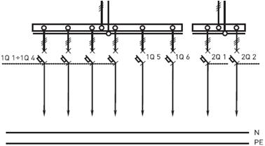 схема панели распределительной 3Р-131-00, 3Р-131-30, 3Р-131-31